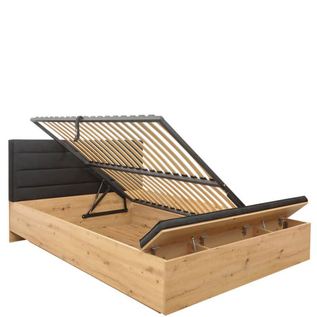 LOZ/140/B OSTIA BRW Double Lift Up Storage Bed