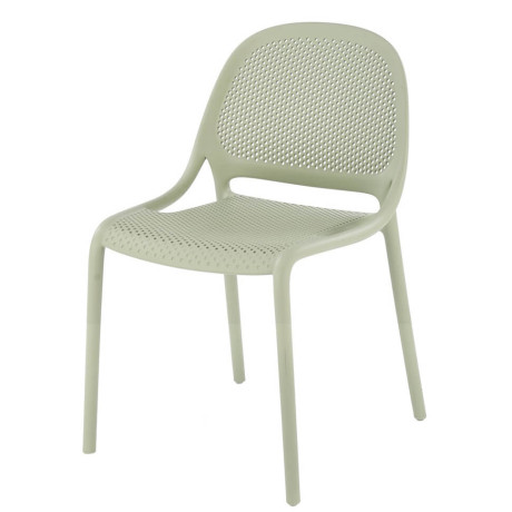K532 HALMAR Plastic Outdoor Stacking Dining Chair Mint