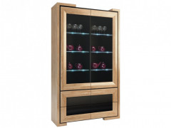 CORINO 2DS4SZ High Glass-Fronted Cabinet MEBIN