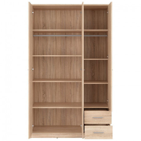 SZF3D2S_OPCJA1 NEPO PLUS BRW Shelves in the Wardrobe (3pcs.)
