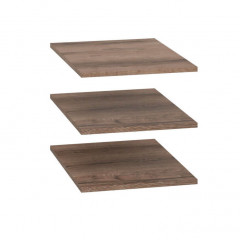 SZF3D2S_OPCJA1 NEPO PLUS BRW Shelves in the Wardrobe (3pcs.)