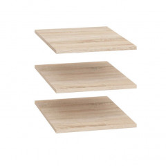 SZF3D2S_OPCJA1 NEPO PLUS BRW Shelves in the Wardrobe (3pcs.)