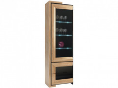 CORINO 1DS2SZ High Left Glass-Fronted Cabinet MEBIN