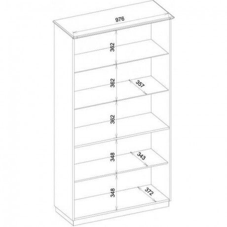 BARI MEBIN Dual Glass-Fronted Cabinet