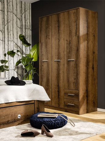 NEPO PLUS BRW Bedroom Furniture Set