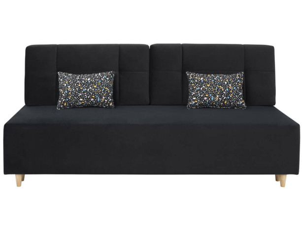 LORO LUX 3DL BRW 3 Seater Sofa Bed Black