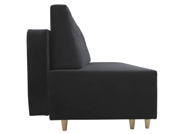 LORO LUX 3DL BRW 3 Seater Sofa Bed Black