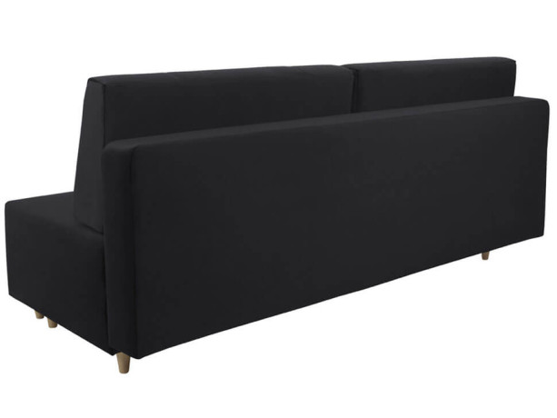 LORO LUX 3DL BRW 3 Seater Sofa Bed Black