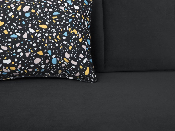 LORO LUX 3DL BRW 3 Seater Sofa Bed Black