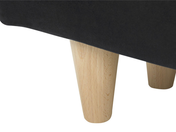 LORO LUX 3DL BRW 3 Seater Sofa Bed Black