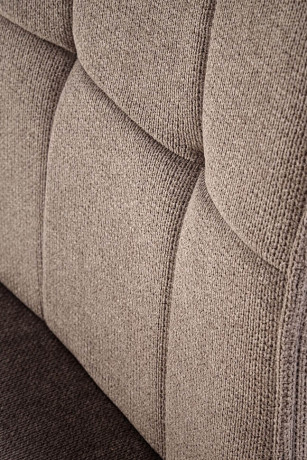 K534 HALMAR Upholstered Dining Chair in Grey Fabric with Metal Legs