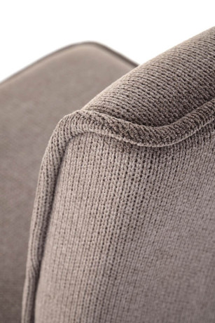 K534 HALMAR Upholstered Dining Chair in Grey Fabric with Metal Legs