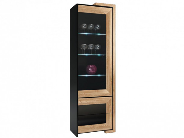 CORINO 1DS2SZ High Right Glass-Fronted Cabinet MEBIN