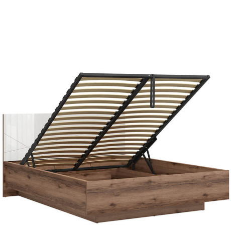 LOZ/160/B FORN BRW King Size Lift Up Storage Bed