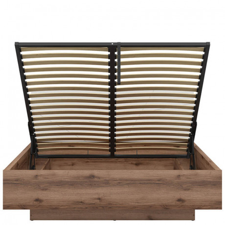 LOZ/160/B FORN BRW King Size Lift Up Storage Bed