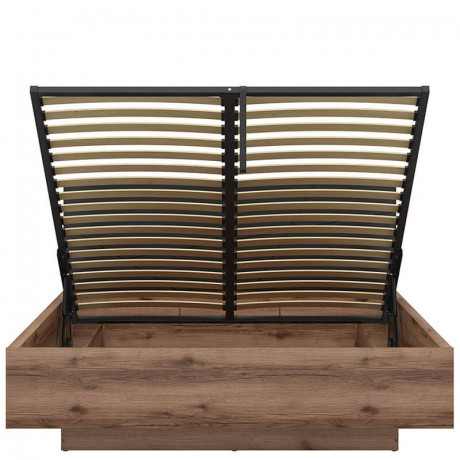 LOZ/160/B FORN BRW King Size Lift Up Storage Bed