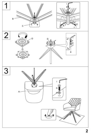 K535 HALMAR Swivel Upholstered Dining Chair in Dark Green Fabric with Metal Legs