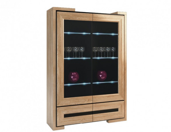 CORINO 2DS2SZ Glass-Fronted Cabinet MEBIN