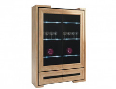 CORINO 2DS2SZ Glass-Fronted Cabinet MEBIN