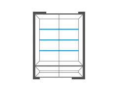 CORINO 2DS2SZ Glass-Fronted Cabinet MEBIN