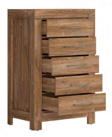 KOM5S/10/7 GENT BRW Chest of Drawers