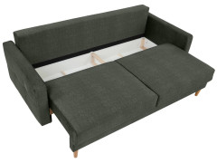 TORENT LUX 3DL BRW 3 Seater Sofa Bed Green Vogue 11