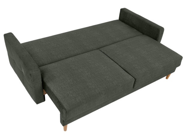 TORENT LUX 3DL BRW 3 Seater Sofa Bed Green Vogue 11