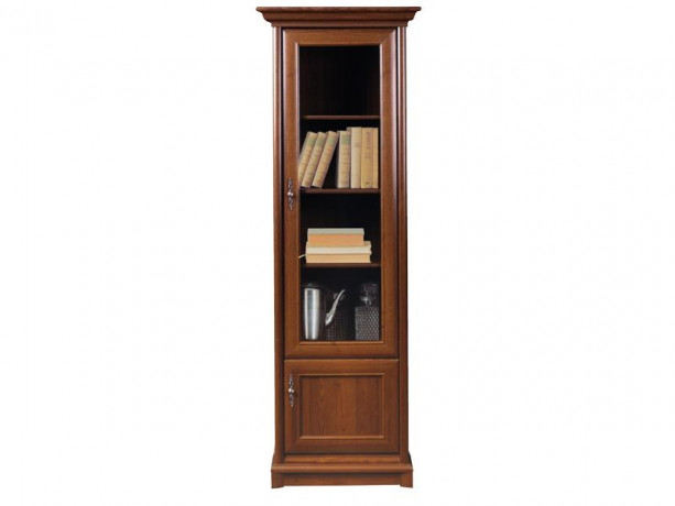 EWIT1DP KENT BRW Right Glass-Fronted Cabinet