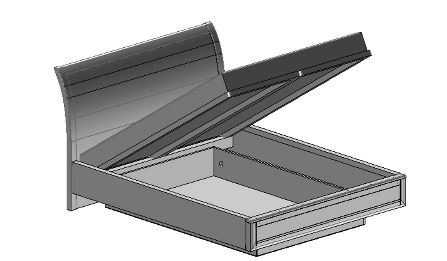 VERANO Super King Size Bed 180 with Storage MEBIN