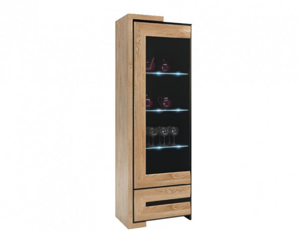 CORINO 1DS1SZ Left Glass-Fronted Cabinet MEBIN