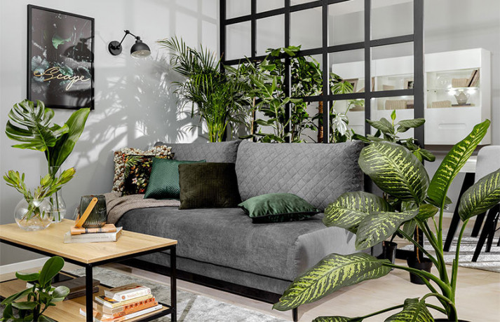 SENTILA LUX 3DL BRW 3 Seater Sofa Bed Grey