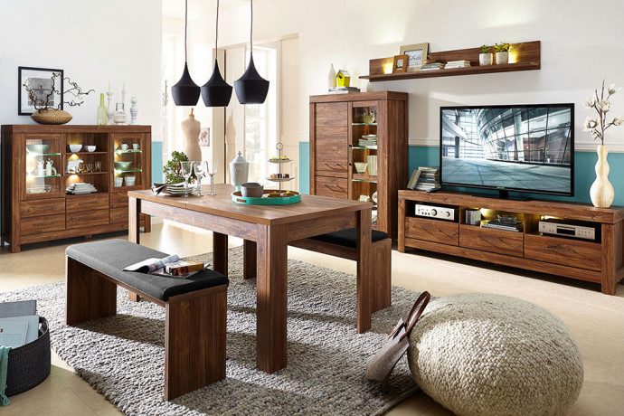 GENT BRW Living Room Furniture Set 1