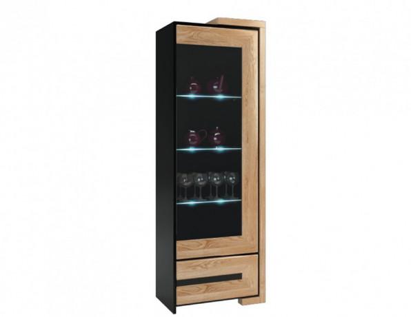 CORINO 1DS1SZ Right Glass-Fronted Cabinet MEBIN