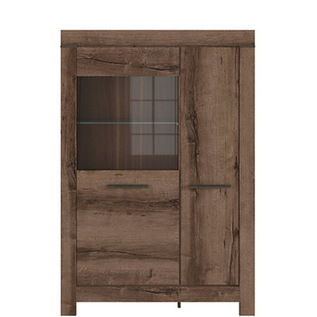 REG1D1W BALIN BRW Glass-Fronted Cabinet