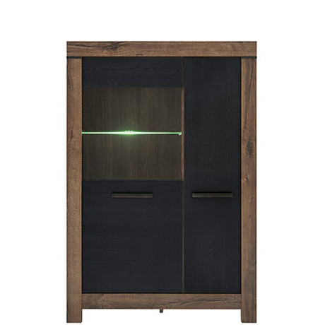 REG1D1W BALIN BRW Glass-Fronted Cabinet
