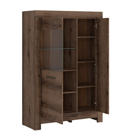 REG1D1W BALIN BRW Glass-Fronted Cabinet