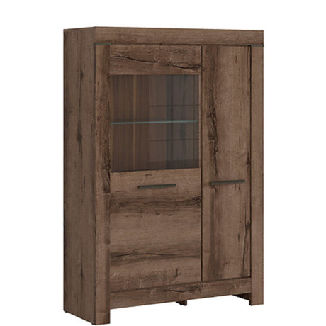 REG1D1W BALIN BRW Glass-Fronted Cabinet