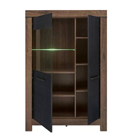 REG1D1W BALIN BRW Glass-Fronted Cabinet