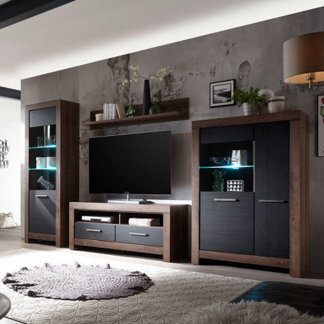 REG1D1W BALIN BRW Glass-Fronted Cabinet