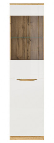 REG1D1W NUIS BRW Glass-Fronted Cabinet