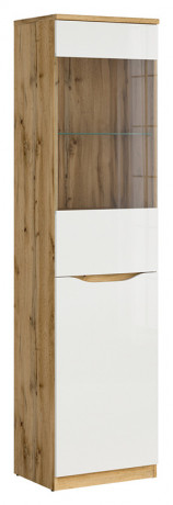 REG1D1W NUIS BRW Glass-Fronted Cabinet