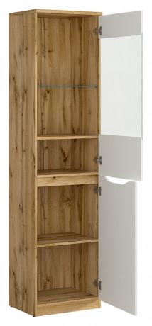 REG1D1W NUIS BRW Glass-Fronted Cabinet