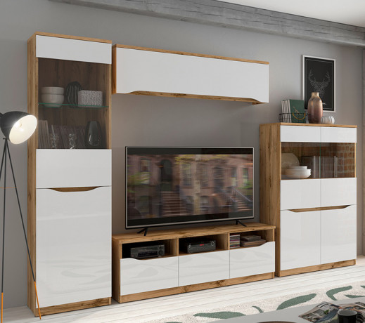 REG1D1W NUIS BRW Glass-Fronted Cabinet