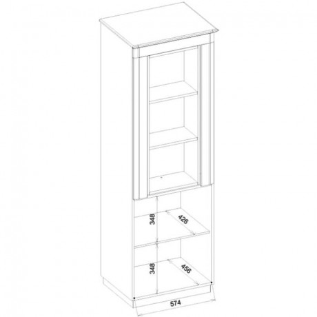 BARI MEBIN Straight Rotating Cocktail Cabinet Right