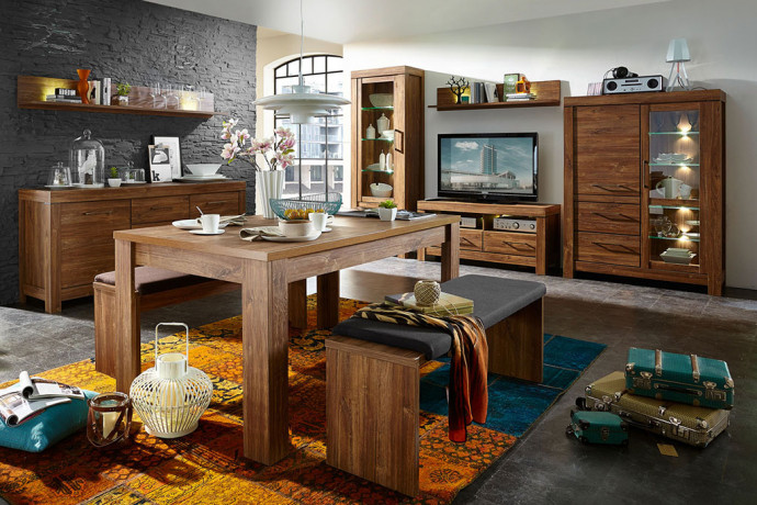 GENT BRW Living Room Furniture Set 2