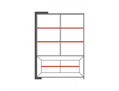 CORINO 2DS Left Shelf Unit MEBIN