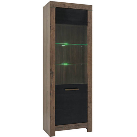 REG1W BALIN BRW Glass-Fronted Cabinet