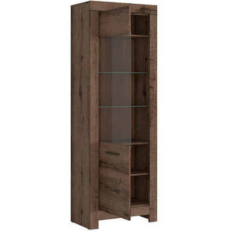 REG1W BALIN BRW Glass-Fronted Cabinet