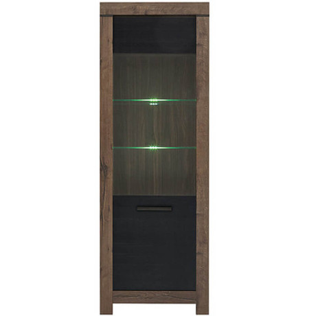REG1W BALIN BRW Glass-Fronted Cabinet