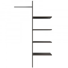 WKSZF/86 KASPIAN BRW Partition with Shelves for the Wardrobe